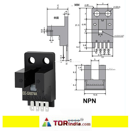 EE-SX674A SLOT SENSOR NPN,
