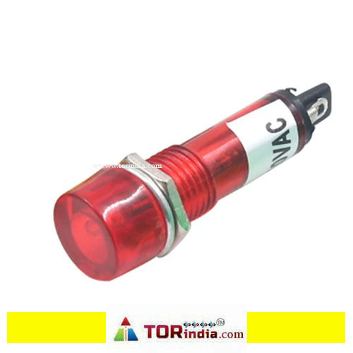 24V DC RED Lamp, Small round power signal light indicator  plastic 24v  hole 10MM