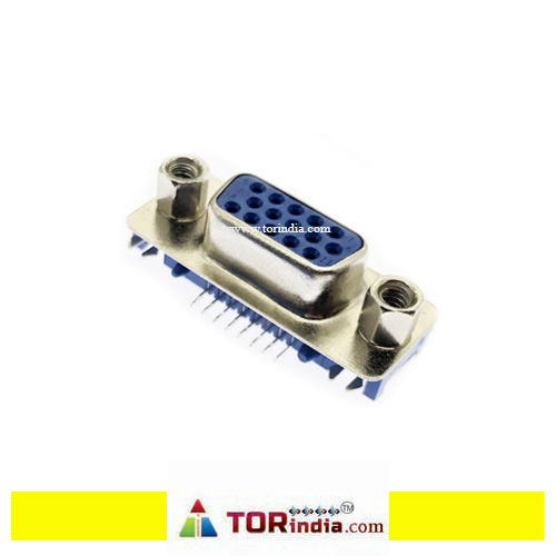 VGA15 curved pins front 8 and back 7,VGA Connector 8+7pin 