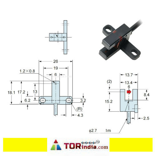 photoelectric switch PM-T45 NPN signal output 1meter cable 