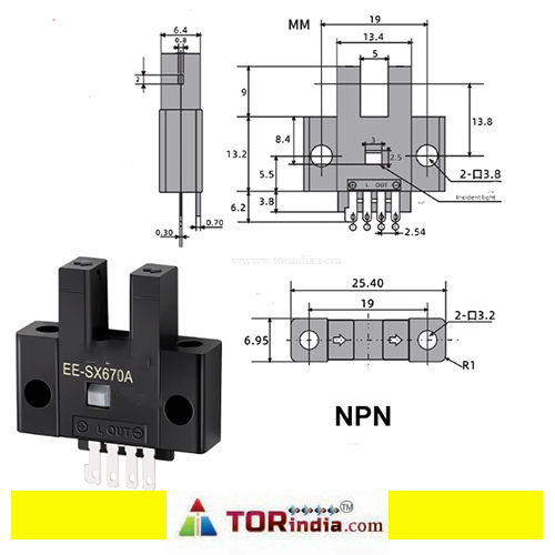 EE-SX670A SENSOR NPN,EE-SX670A U slot sensor photoelectric switch