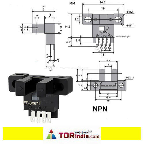 EE-SX671 SENSOR NPN, EE-SX671 U slot sensor photoelectric switch