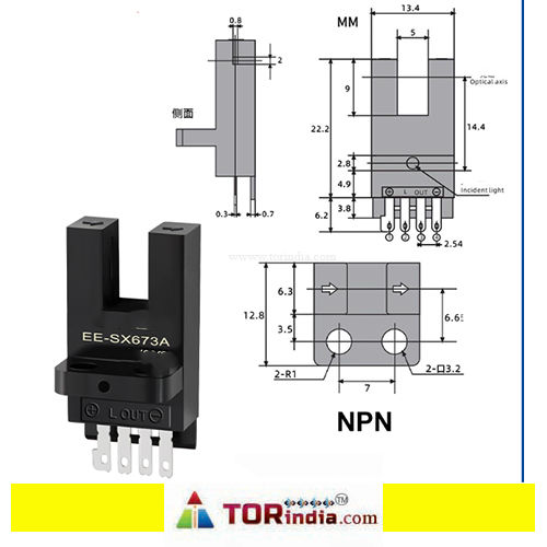 EE-SX673A SENSOR NPN, EE-SX673A U slot sensor photoelectric switch