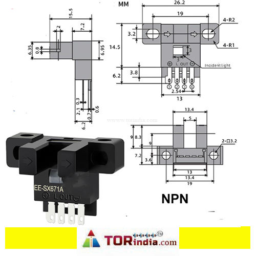 EE-SX671A SENSOR NPN,U-slot photoelectric switch,